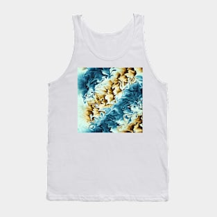 Abstract - Waves On The Beach Tank Top